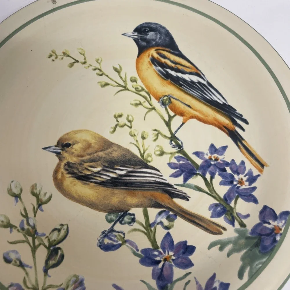 Lenox Summer Greetings Baltimore Oriole Salad Plate Catherine McClung 8 inch